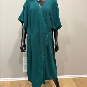 ASOS Deep Green Kimono-Style Dress